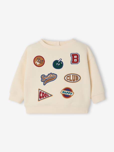 Sweatshirt for baby ecru - vertbaudet enfant 
