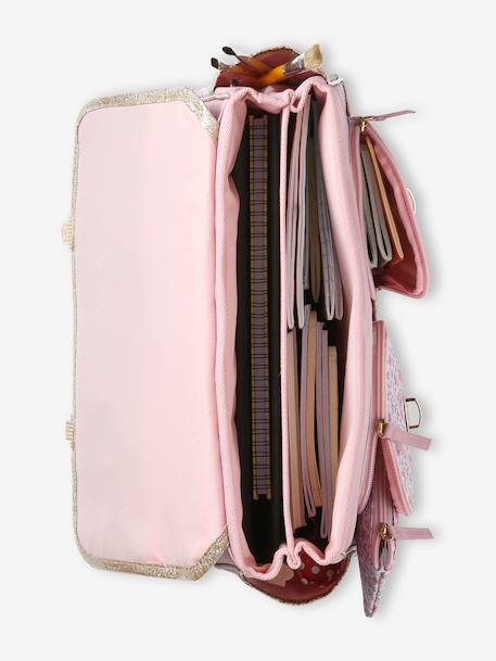 Cartable fille personnalisable rose dragée - vertbaudet enfant 