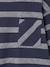Long-Sleeved T-Shirt with Striped Effect for Boys navy blue+striped white - vertbaudet enfant 
