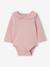 Pack of 2 newborn long-sleeved bodysuits with frilled collar pale pink - vertbaudet enfant 