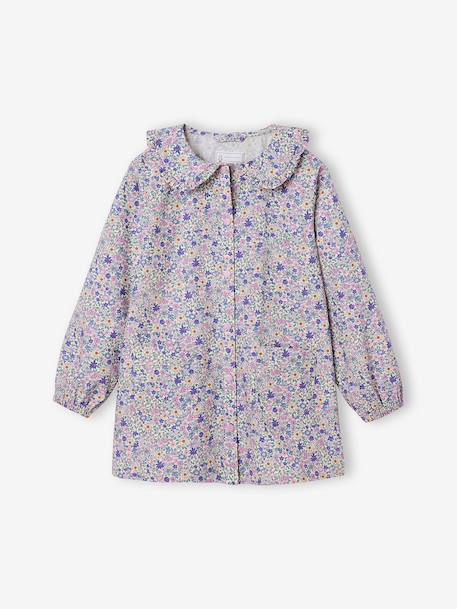 Customisable pinafore smock for girls soft lilac - vertbaudet enfant 