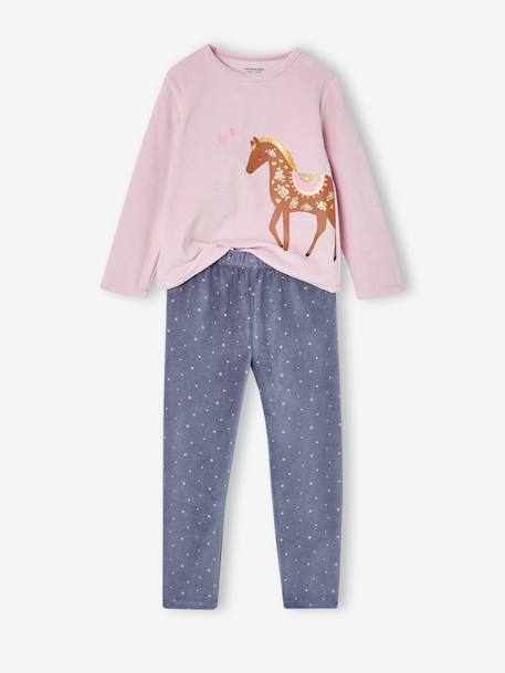 Lot de 2 pyjamas fille bleu ardoise - vertbaudet enfant 