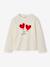 Long-sleeved T-shirt for girls ecru+rosy - vertbaudet enfant 