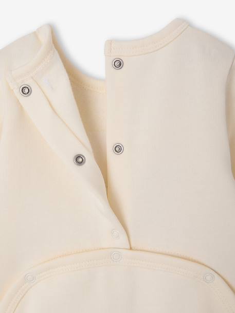 Pack of 2 baby sleepsuits with back opening vanilla - vertbaudet enfant 