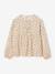 Long-sleeved blouse for girls blush+ecru - vertbaudet enfant 