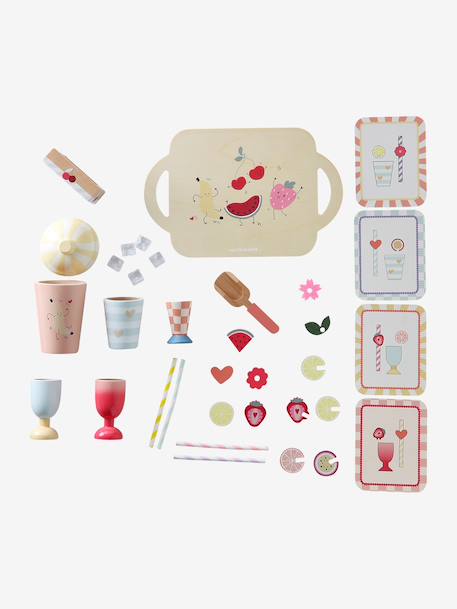 FSC100® wooden mocktail set multicoloured - vertbaudet enfant 