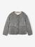 Veste matelassée fille doublée sherpa anthracite+rose - vertbaudet enfant 