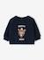 Baby long-sleeved sweatshirt navy blue+ochre - vertbaudet enfant 