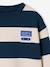 Sweat garçon col rond marine+noisette+pistache - vertbaudet enfant 