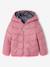 Doudoune fille légère réversible anthracite+mauve+rose pâle - vertbaudet enfant 