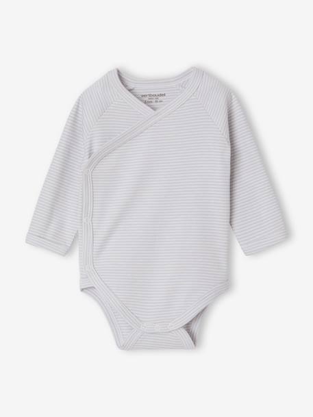 Lot de 3 bodies naissance garçon manches longues bleu - vertbaudet enfant 