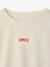 Long-sleeved T-shirt for girls anthracite+ecru+old rose - vertbaudet enfant 