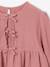 Long-sleeved blouse for girls blush+ecru - vertbaudet enfant 