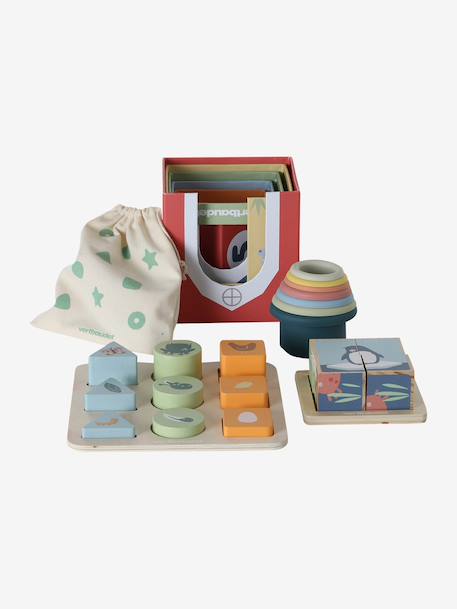 Discovery set: FINE MOTOR SKILLS, BALANCE AND EARLY REASONING in FSC® wood multicoloured - vertbaudet enfant 
