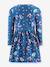 Happy Girls alphabet-print jersey dress with bag for girls medium blue - vertbaudet enfant 