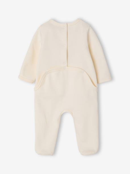 Pack of 2 baby sleepsuits with back opening vanilla - vertbaudet enfant 