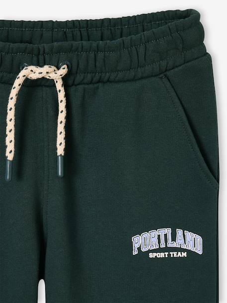 Jogging bottoms for boys beige+fir green+navy blue - vertbaudet enfant 