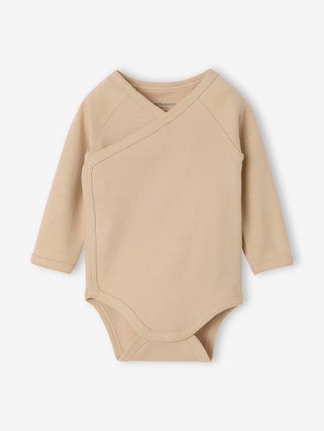 Pack of 5 long-sleeved bodysuits for baby boys sky blue - vertbaudet enfant 