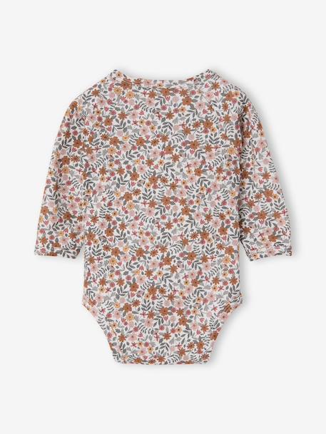 Pack of 5 evolving long-sleeved bodysuits for baby girls rose - vertbaudet enfant 