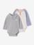 Lot de 2 bodies naissance manches longues col polo gris chiné - vertbaudet enfant 