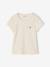 Pack of 3 short-sleeved T-shirts for girls beige - vertbaudet enfant 