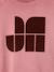 Sweatshirt for girls ecru+old rose - vertbaudet enfant 