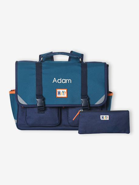 Cartable garçon personnalisable vert foncé - vertbaudet enfant 