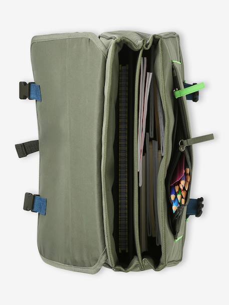 Customisable school bag for boys khaki - vertbaudet enfant 