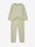 Pack of 2 long pyjamas for girls sage green - vertbaudet enfant 