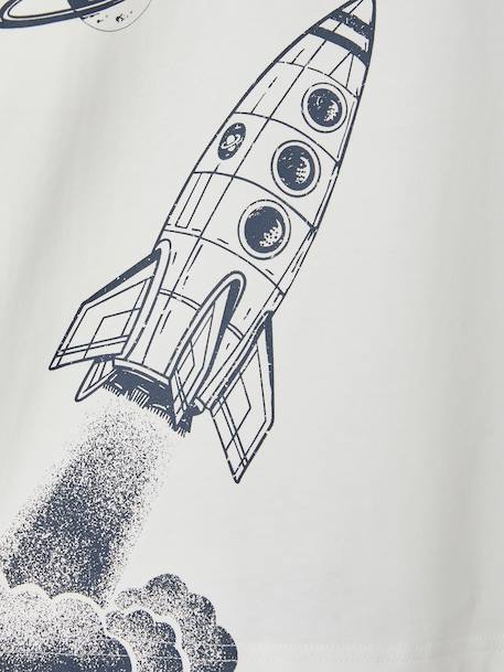 Short-sleeved T-shirt for boys ecru - vertbaudet enfant 