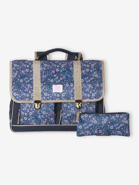 School bag Iris for girls deep blue - vertbaudet enfant 