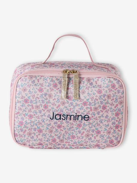 Sac à goûter personnalisable polyester rose dragée - vertbaudet enfant 