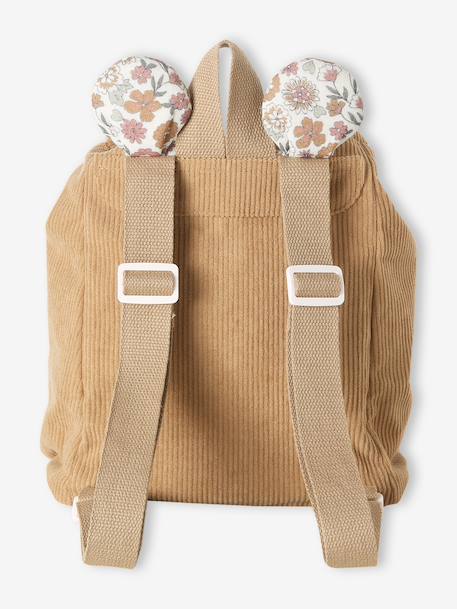 Personalised baby girls cotton muslin backpack beige - vertbaudet enfant 