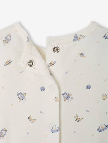 Pack of 2 baby sleepsuits with back opening sky blue - vertbaudet enfant 