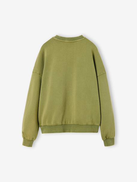 Sweatshirt for girls olive - vertbaudet enfant 