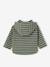 Striped Hooded Top for Baby Boys crystal blue+green+sandy beige+tomato red - vertbaudet enfant 