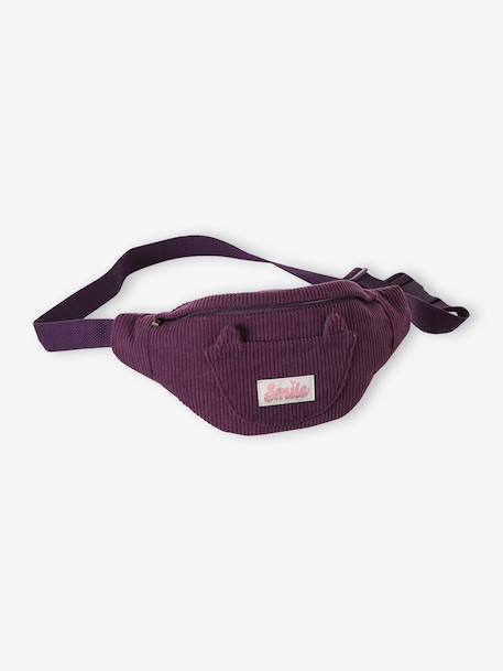 Sac banane animation poche chat fille bleu pâle+blush+double stone+multicolore+prune+rose+vanille - vertbaudet enfant 
