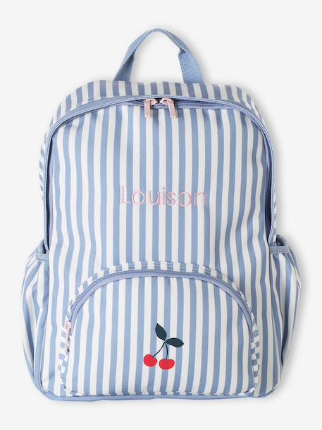 Sac à dos fille personnalisable polyester bleu - vertbaudet enfant 