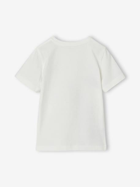 Short-sleeved T-shirt for boys ecru - vertbaudet enfant 