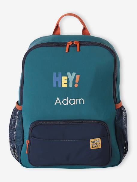 Customisable backpack for boys dark green - vertbaudet enfant 