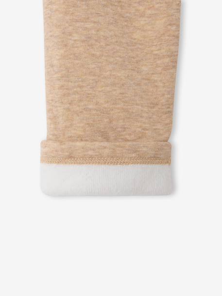 Legging fille doublé polaire beige chiné+blush+marine+noir - vertbaudet enfant 