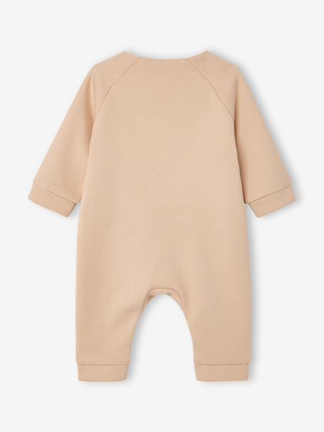 Long-sleeved playsuit for baby beige - vertbaudet enfant 