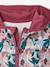 Sports Sweatshirt with Flower Print in Techno Fabric for Girls anthracite+ecru+old rose+printed green - vertbaudet enfant 