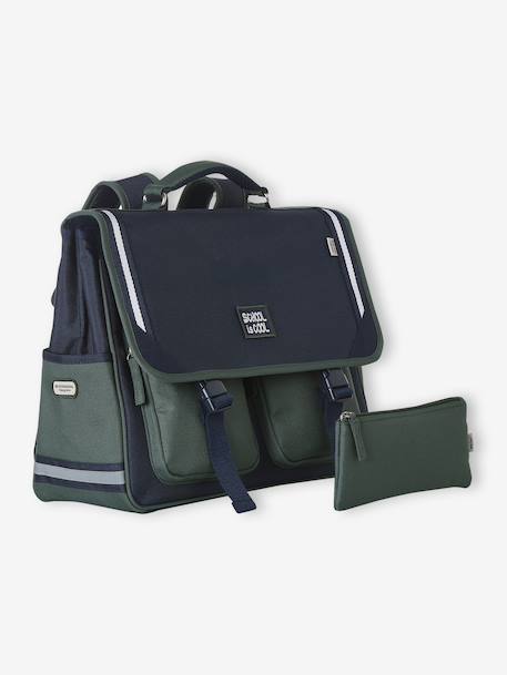 Charlie school bag for boys deep blue - vertbaudet enfant 