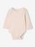 Pack of 3 long-sleeved bodysuits for baby ecru - vertbaudet enfant 