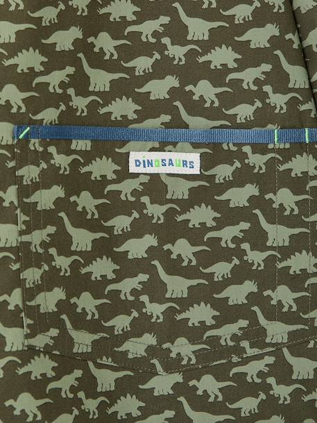 Side-zip school smock for boys khaki - vertbaudet enfant 
