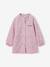 customisable buttoned school apron for girls candy pink - vertbaudet enfant 