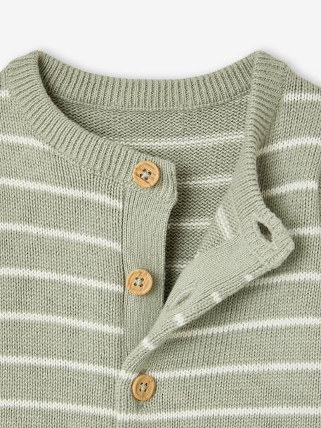 Ensemble combinaison et bonnet bébé vert sauge - vertbaudet enfant 