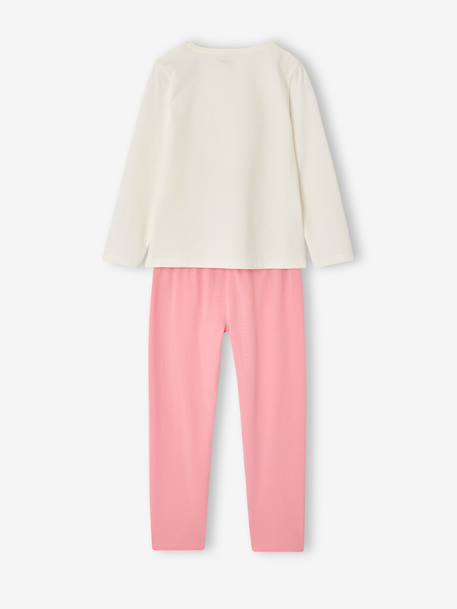 Pack of 2 long pyjamas for girls ecru - vertbaudet enfant 