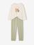 Pack of 2 long pyjamas for girls sage green - vertbaudet enfant 